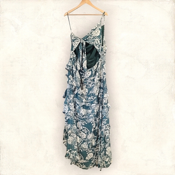 Fashion Nova Green Floral Maxi Dress - Picture 4 of 9